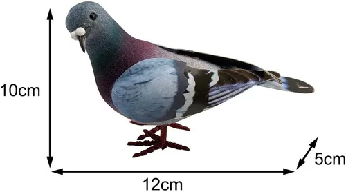 Vista 10 de Modelo de paloma de espuma artificial, figura de pájaro realista