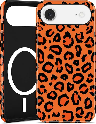 Vista 40 de Jusy Compatible con MagSafe Brown Tortoise Shell Print Phone Case para iPhone 7/8/SE, funda protectora magnética de lujo de TPU suave