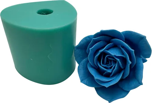 Vista 14 de Molde de silicona de flor de rosa 3D, moldes de flores epoxi, decoración de manualidades, molde de cera de vela, molde de silicona para pastel