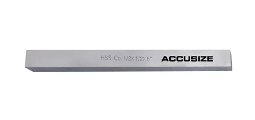 Vista 17 de Accusize Industrial Tools 1/2 x 1/2 x 4 pulg. (Ancho por Altura por TOL) Broca de herramienta HSS+5% M35 Cobalto para torno, 5095-0032 HSS + 5%