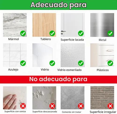 Vista 5 de Ganchos adhesivos de repuesto para baño, sin taladrar