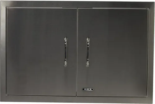 Vista 25 de Bull Outdoor Products Componentes Premium para Isla de Barbacoa de Cocina Exterior, Puerta de Acceso Vertical - Bisagra Izquierda con Reborde