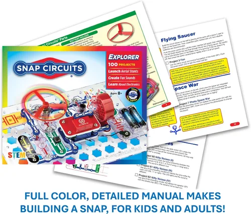 Vista 5 de Kit para diseñar circuitos eléctricos Circuits Jr. SC-100, Negro