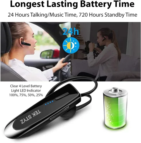 Vista 2 de Auriculares Bluetooth 5.3 compatibles con Samsung Galaxy S20/FE/Ultra/S20+/5G/Fan Edition/Plus IPX5 impermeables, micrófonos duales, reducción