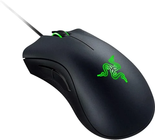 Vista 2 de Razer DeathAdder Chroma - Mouse ergonómico multicolor para juegos, sensor de 10,000 ppp, agarre cómodo, el mouse para juegos más popular del mundo