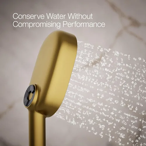 Vista 4 de KOHLER 26284-G-2MB Statement™ Multifunción Oblonga 1.75 gpm Ducha de mano, latón moderno cepillado vibrante