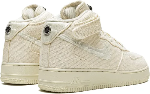 Vista 3 de Nike Air Force 1 Mid DJ7841 200 FossilSAIL para hombre, talla 10.5, FossilVela, 10.5