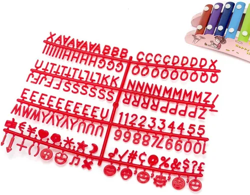 Vista 3 de 2018 Letras para tableros de letras de fieltro intercambiables 3/4 "- Letras de tablero de letras universal de fieltro (1120 piezas)