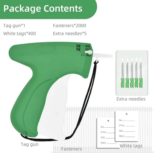 Vista 7 de Kit de pistola de etiquetado de 2006 piezas para ropa con 400 etiquetas de precio, incluyendo pistola de etiquetado Liumai, 5 agujas de acero, 1600