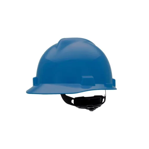 Vista 31 de MSA 495851 V-Gard - Casco de seguridad, con suspensión de trinquete Fas-Trac III, carcasa de polietileno, protección anti-impacto superior, correas