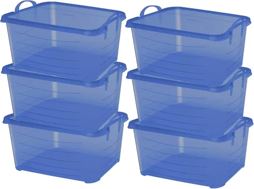 Vista 19 de Life Story - Paquete de 6 contenedores apilables resistentes para almacenamiento de 55 cuartos, organizador para el hogar, contenedores versátiles