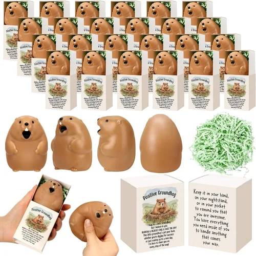 Vista 135 de 10 juegos de bolas de estrés cálidas de Halloween con cajas mezcladas 5 Beige
