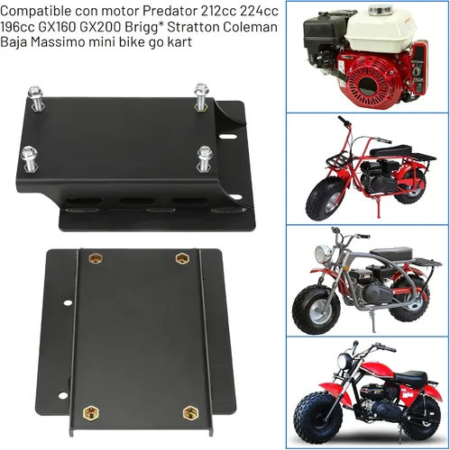 Vista 4 de YOXUFA Kit de Placa de Elevación de Convertidor de Par para Motor de Motor Reemplazo para Predator 212cc 224cc 196cc 6.5hp Coleman CT200U BT200X