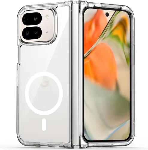 Vista 20 de TIANNIUKE Funda Magnética para Google Pixel 6, Transparente y Resistente al Amarilleo, Compatible con MagSafe, Funda Protectora Antigolpes de Ajuste