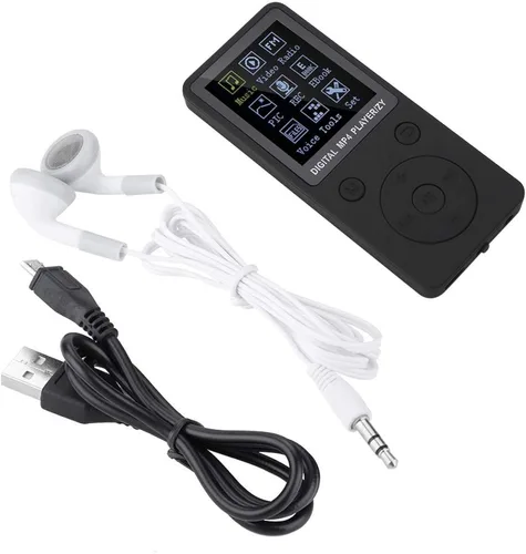 Vista 7 de Lazmin112 Reproductor de música MP4, reproductor de música portátil multifunción de 1.8 pulgadas con auriculares, compatible con tarjeta TF de 32