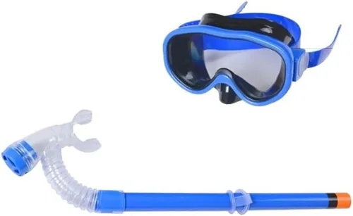 Vista 2 de Equipo de snorkel Juego De Esnórquel, Máscaras De Esnórquel Antivaho, Gafas Con Tubo De Respiración para Niños Y Niñas Máscara de snorkel