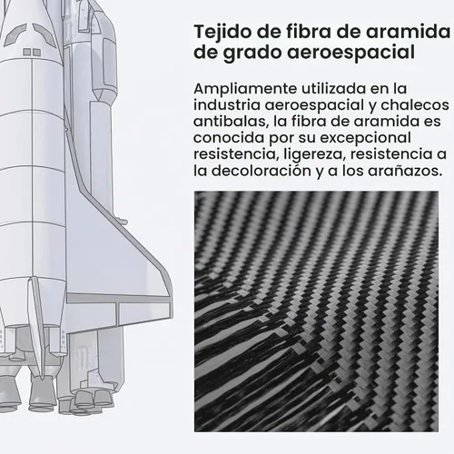Vista 4 de pitaka Funda para iPhone 16 Pro de 6.3 pulgadas, compatible con MagSafe, ultra delgada, con sensación sin funda, tejido de fibra de aramida 600D