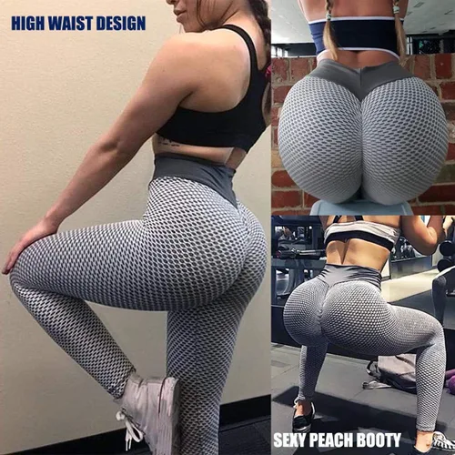 Vista 6 de AIMILIA - Leggings para mujer, levanta glúteos, anti celulitis, cintura alta, pantalones de yoga, entrenamiento, control de abdomen, mallas