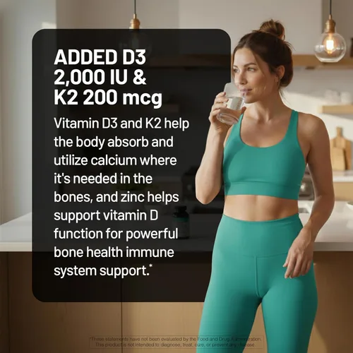 Vista 5 de NatureWise Picolinato de zinc con D3 + K2 - Suplementos de zinc para hombres y mujeres + vitamina D3 K2 - Apoya la salud inmunológica y ósea* - Sin