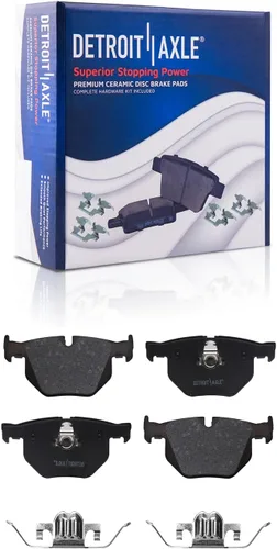 Vista 65 de Detroit Axle - Pastillas de freno traseras para Toyota Prius 2012-2015 Prius Plug-In 2017-2018 Corolla iM 2016 Sion iM 2011-2017 Lexus CT200h