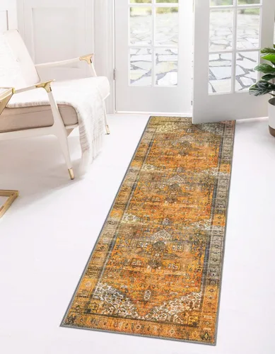 Vista 23 de Unique Loom Timeless Collection - Alfombra de área - Peter (2' x 3' 1" ovalada, beige/marfil)