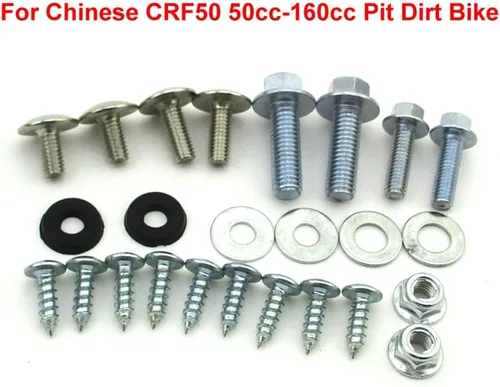 Vista 2 de Tornillos de panel de plástico Tornillo de tanque de carenado para 110cc 125cc 140cc Chinese Pit Dirt Bike CRF50 SSR IMR
