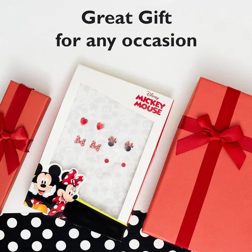 Vista 6 de Disney Mickey and Minnie Mouse Fashion Stud Earring Set - 345 Pairs Per Set