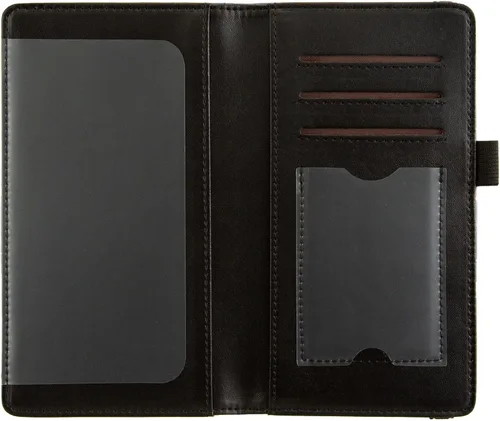 Vista 5 de Funda para chequera personal, cartera de chequera con bloqueo RFID y ranura para tarjeta de crédito, Hibisco floreciente., Lindo