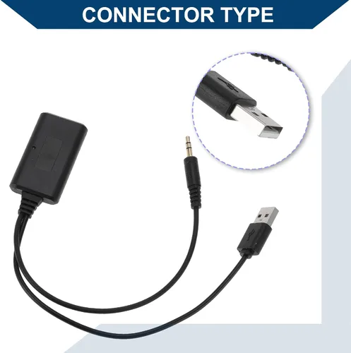 Vista 4 de Arnés de radio estéreo para BMW Bluetooth AUX adaptador cable de música conveniente 7.9 in 1 unids negro