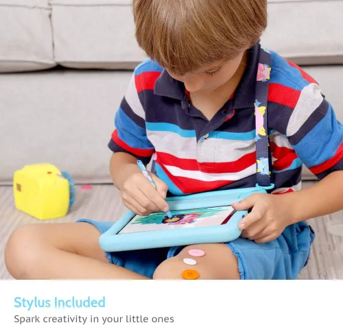Vista 5 de Tablet para niños Dragon Touch de 10 pulgadas con pantalla IPS HD Android, 32 GB de almacenamiento, 2 GB de RAM, procesador Quad Core, KIDOZ