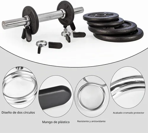 Vista 3 de AccEncyc Collares de clip de resorte de 1 pulgada, abrazaderas olímpicas para mancuernas, clips de barra de pesas para levantamiento de pesas