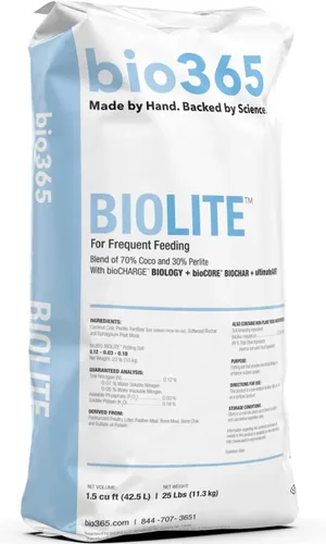 Vista 11 de BIOBLEND - Mezcla de tierra para macetas de alta porosidad, bolsa de 1.5 pies cúbicos – Coco, turba musgo y perlita medio de cultivo con biocarbón