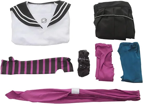 Vista 4 de Anime Danganronpa 3 Disfraces Cosplay Ibuki Mioda JK Uniformes Fiesta de Halloween