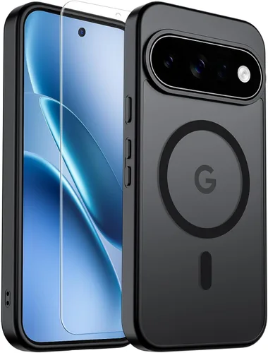 Vista 100 de SUPFINE Funda magnética para Google Pixel 10 Pro XL con protector de pantalla (imanes integrados) (protección contra caídas de grado militar)