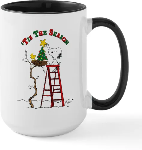 Vista 21 de CafePress Cactus Lights - Taza grande de cerámica (15.0 fl oz)