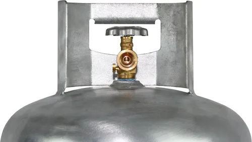 Vista 5 de Flame King YSN100-GALV - Tanque de propano de acero galvanizado de 100LB con válvula POL, libre de óxido y corrosión, construido para durar