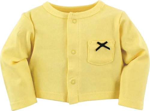 Vista 4 de Hudson Baby - Conjunto de vestido y cárdigan de algodón para bebé