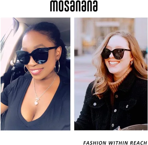 Vista 3 de mosanana Gafas de sol de ojo de gato de moda para mujer estilo de gran tamaño MS51802