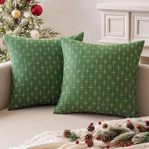 Vista 51 de MIULEE - Juego de 2 fundas de almohada decorativas de lino de arpillera, modernas, estilo campestre, rústicas, tejidas, con textura, para sofá, Gris