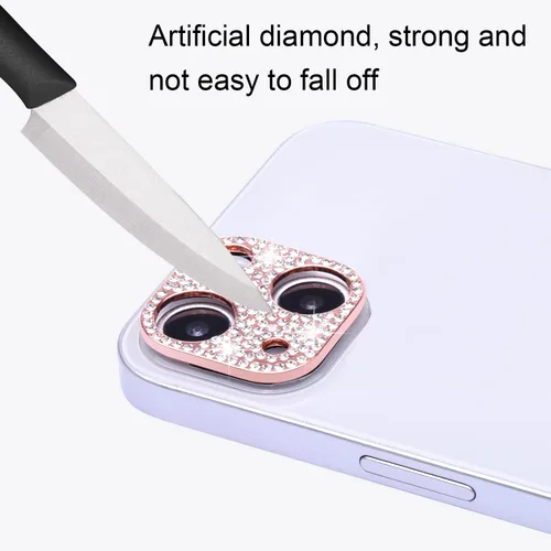 Vista 7 de Wisdompro [Paquete de 2] Protector de lente de cámara brillante para iPhone 13 de 6.1 pulgadas, para iPhone 13 Mini de 5.4 pulgadas, accesorios