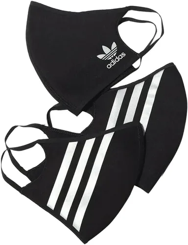 Vista 8 de Adidas Originals - Fundas faciales estándar, paquete de 3 Negro
