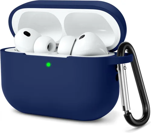 Vista 18 de Lerobo - Funda protectora completa de silicona suave para AirPods Pro 3 Rojo