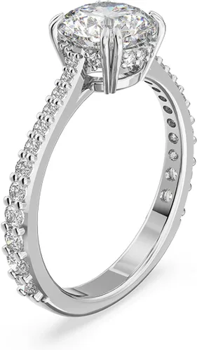 Vista 2 de Swarovski Constella Anillo de cóctel de la colección de joyería, corte pavé, cristales transparentes