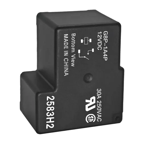 Vista 4 de Relé PCB completamente sellado G8P-1A4P 12V CC 30A - Relé de 4 pines 30A 250VAC para placa de PC o montado en panel, resuelve el problema del código