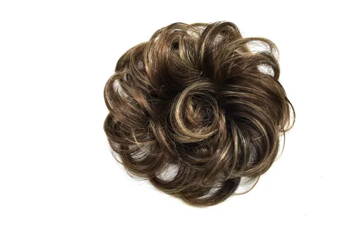 Vista 18 de Extensiones de cabello sintético para mujeres y niñas (1# negro azabache)