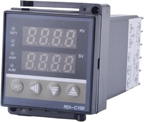 Vista 2 de RKC PID Temperature Controller Thermostat REX-C100 Universal Input K 1m thermocouple(Relay Output)