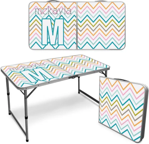 Vista 5 de Infusion Mesa plegable prémium personalizada de 4 pies para artes y actividades