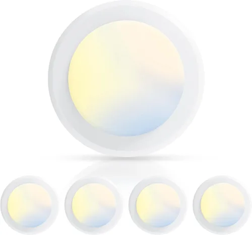 Vista 10 de ECOELER 3CCT - Luz LED de disco, luces de techo empotrables regulables de 6 pulgadas, 16.5 W 1000 lm, 3000 K/4000 K/5000 K seleccionables, adecuadas