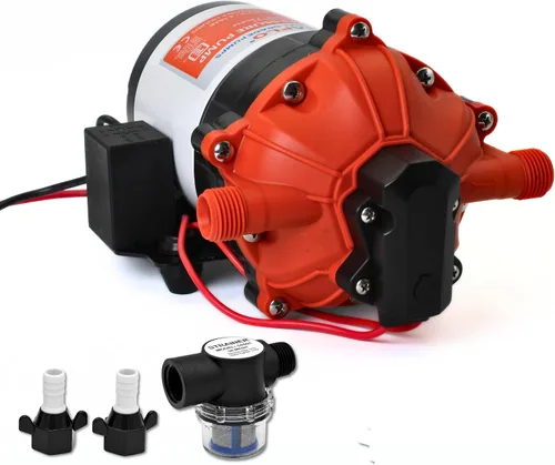 Vista 14 de RV/Marina bomba de cebado automático nueva 12 voltios DC/12 V, diafragma de agua dulce 35 PSI