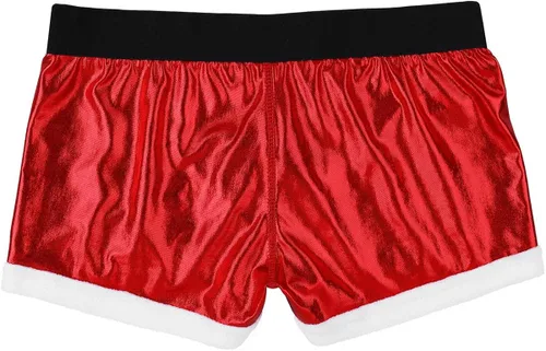 Vista 2 de YiZYiF Tangas de Navidad para hombre, tangas de franela de Papá Noel y Navidad